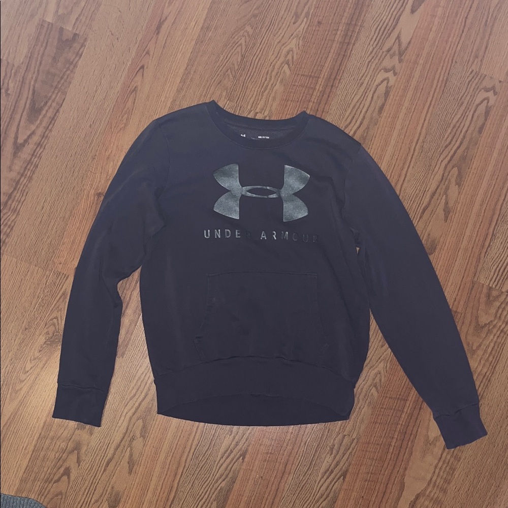 Under Armour Women’s Plum Crewneck Sweatshirt with Gray Logo